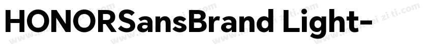 HONORSansBrand Light字体转换